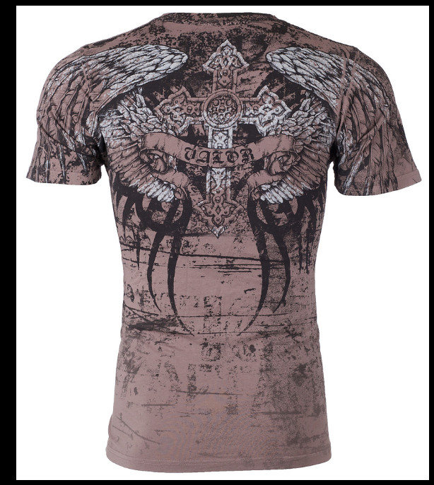XTREME COUTURE by AFFLICTION Charcoal ROT Short Sleeve Slim Fit T-shirt NWT gallery