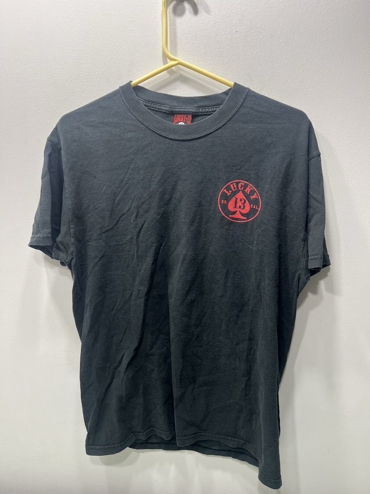 lucky 13 vintage Tshirt Faded black ( See Measurements) Fader gallery