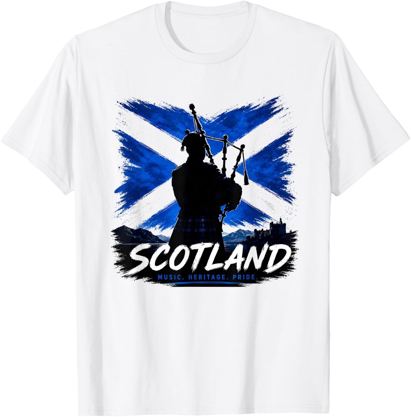 Scotland T-Shirt, Scotland Flag Map Graphic for Scottish Men T-Shirt gallery