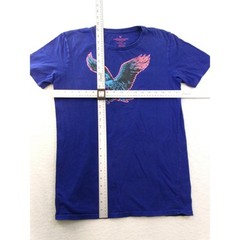 American Eagle Mens Classic Fit Eagle Graphic T-Shirt Blue Medium Tall MT