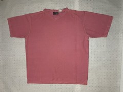 Versace V2 Mens Mesh T Shirt XL Salmon Color Rayon Nylon Mix Made in Italy