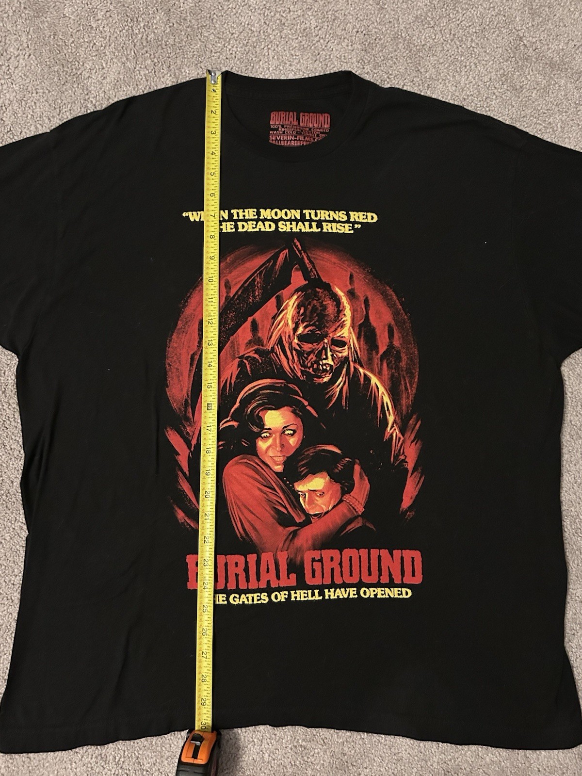 Burial Ground T-shirt Sz XL 1981 Horror Movie Zombie Film Andrea Bianchi Scary gallery