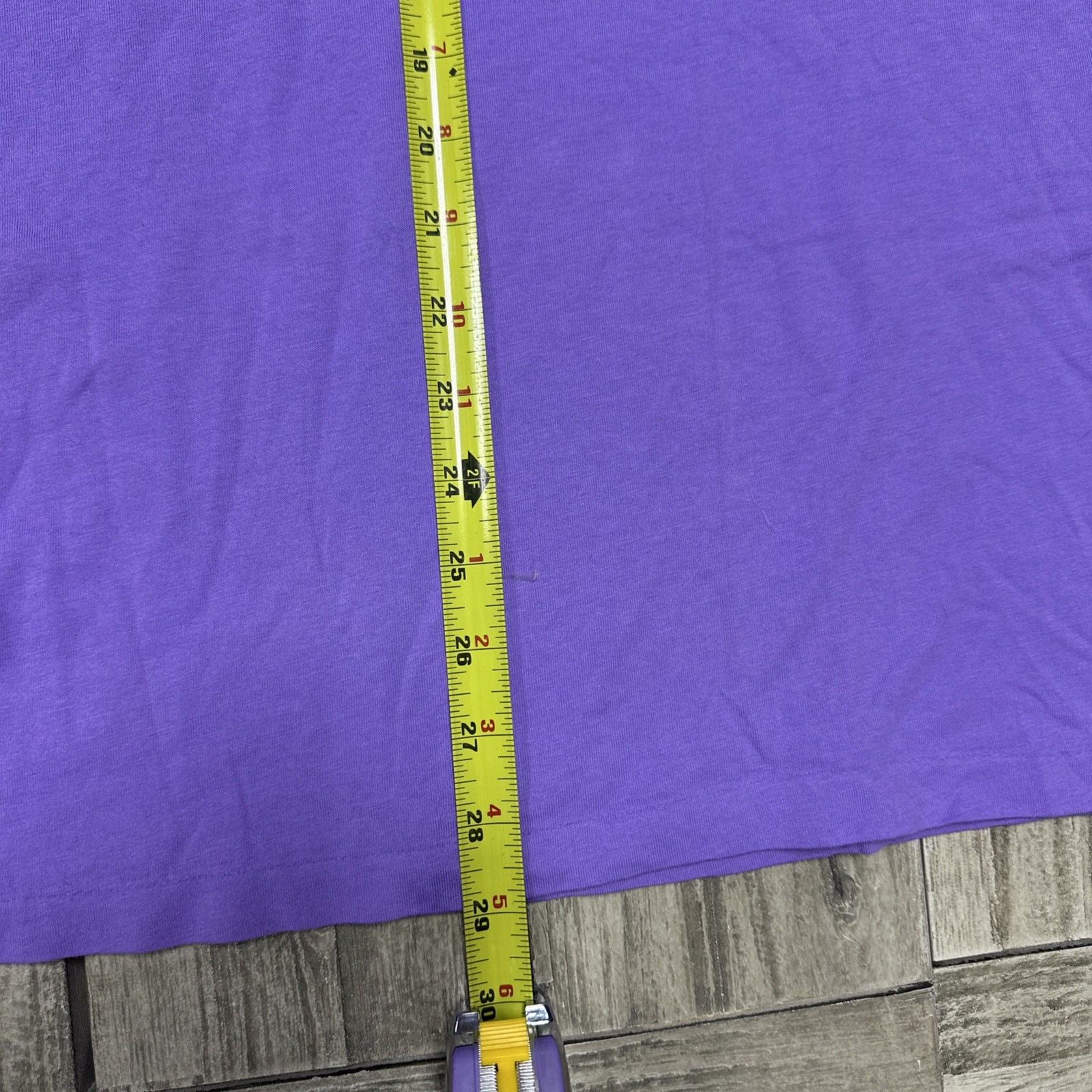 NWT VTG Polo Ralph Lauren Crew Neck Tee L Purple Single Stitch Logo Embroidered gallery