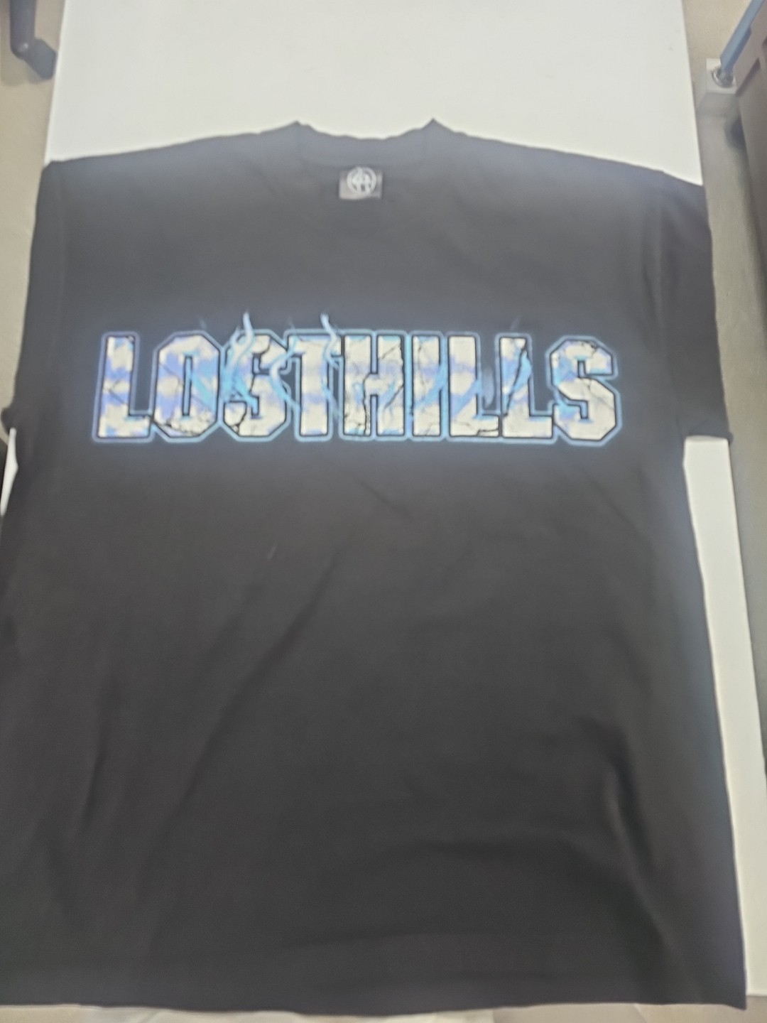 LOST HILLS LOGO FRONT AND MIRROR STYLE LGO BACK BLACK MEN'S LG (OS) FIRE 🔥 🔥 gallery
