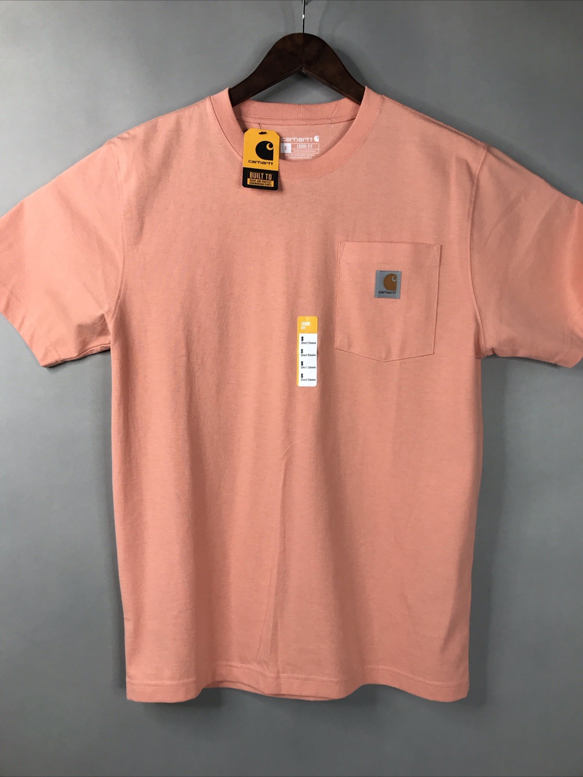 Carhartt LOOSE FIT Heavyweight Men’s Sz Small Peach Athletic Casual Lifestyle gallery