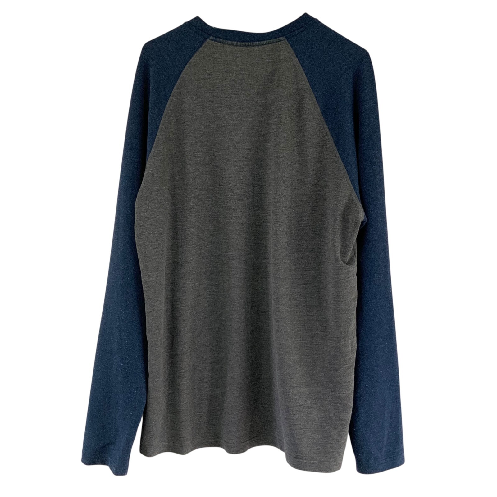 Orvis Gray/Blue Crewneck Long Sleeve Pullover T-Shirt Size L Embroidered Logo gallery