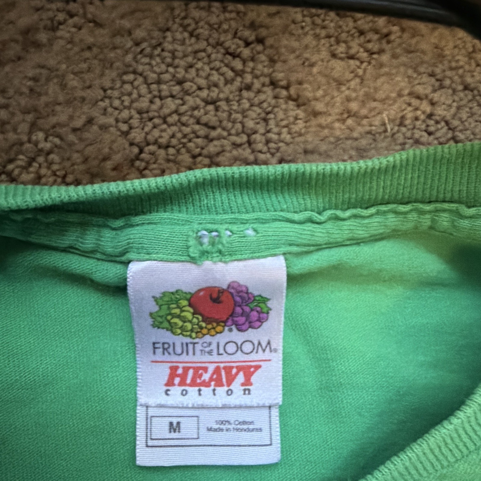 Fruit of the Loom Heavy Cotton Green Nerds Rule Graphic T-Shirt M Crew Neck gallery