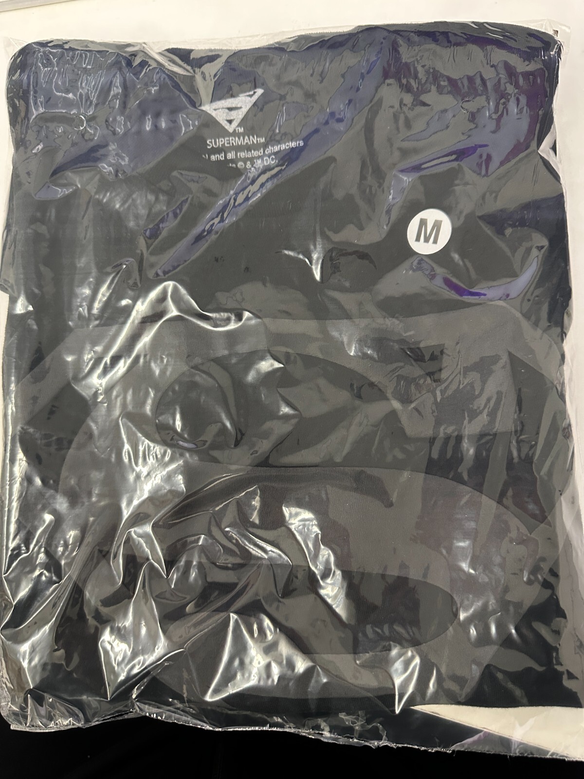 SUPERMAN ORIGINAL LOGO T SHIRT BLACK TEE OFFICIAL ITEM 4XL - 5XL gallery