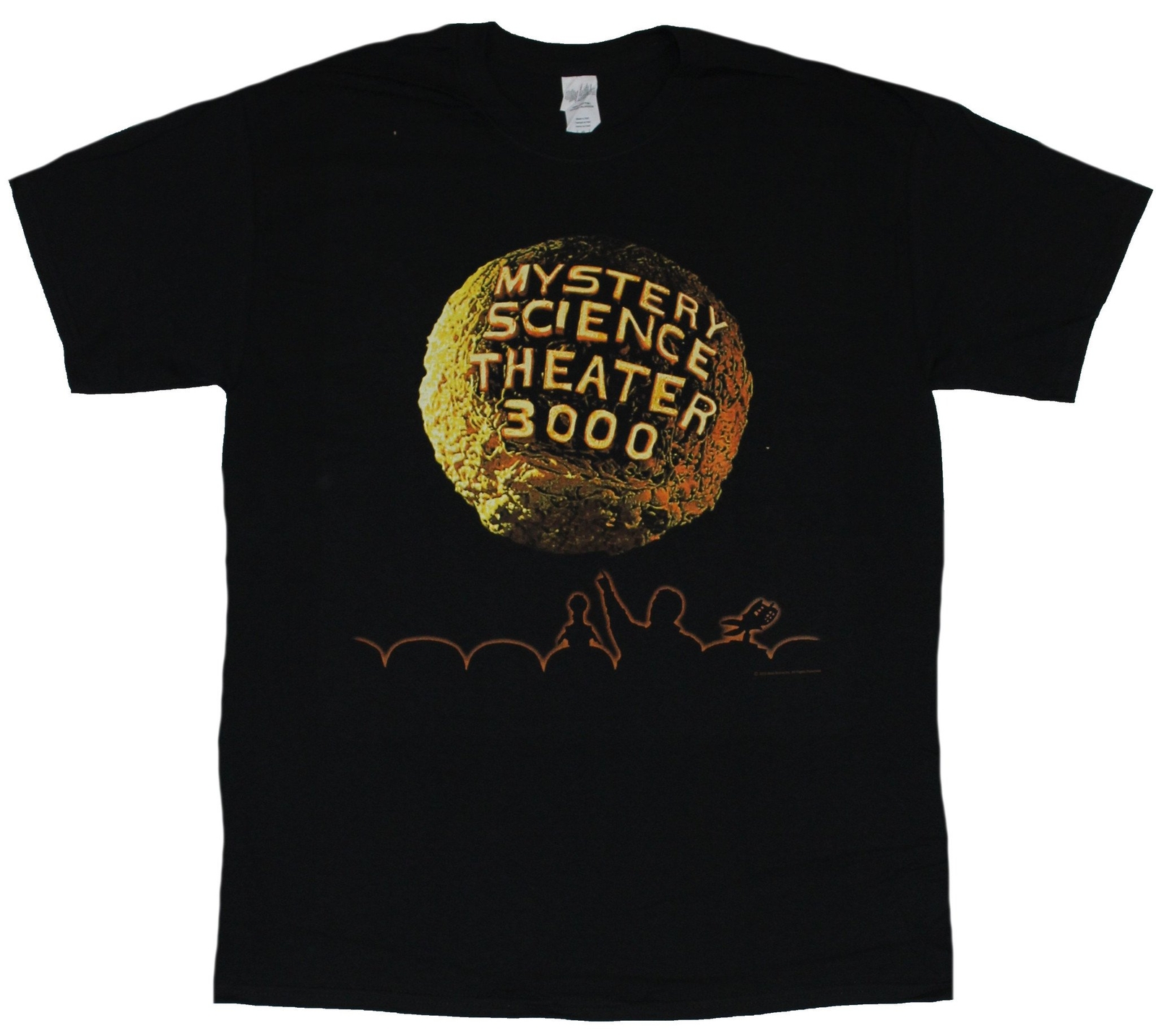 Mystery Science Theater 3000 Mens T-Shirt – Moon Credits Opening Image