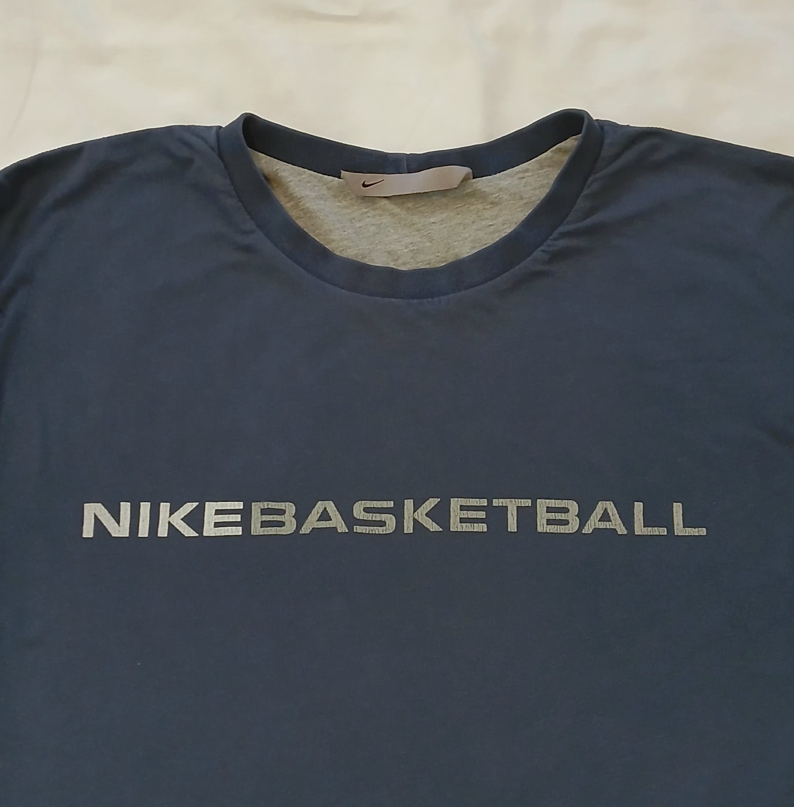 Vintage Nike Reversible Long Sleeve Shirt Mens Large Gray And Blue Heavyweight gallery