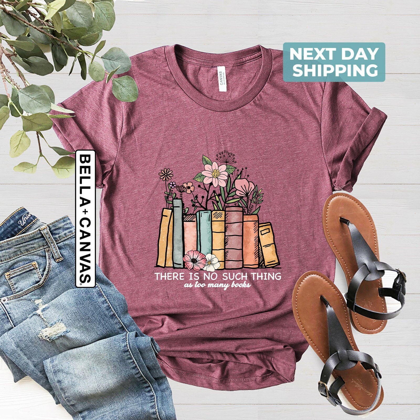 There Is No Such Thing As Too Many Books Shirt Reading Shirt Book Lover Shirt Bo gallery