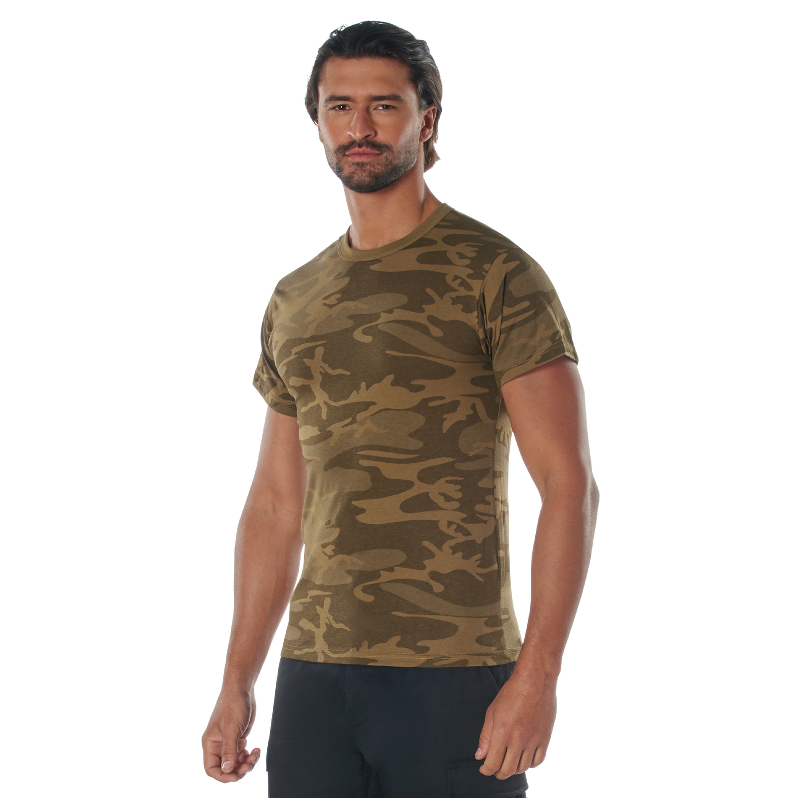 Men's Coyote Camo T-Shirt Poly Cotton Standard Fit Tee gallery