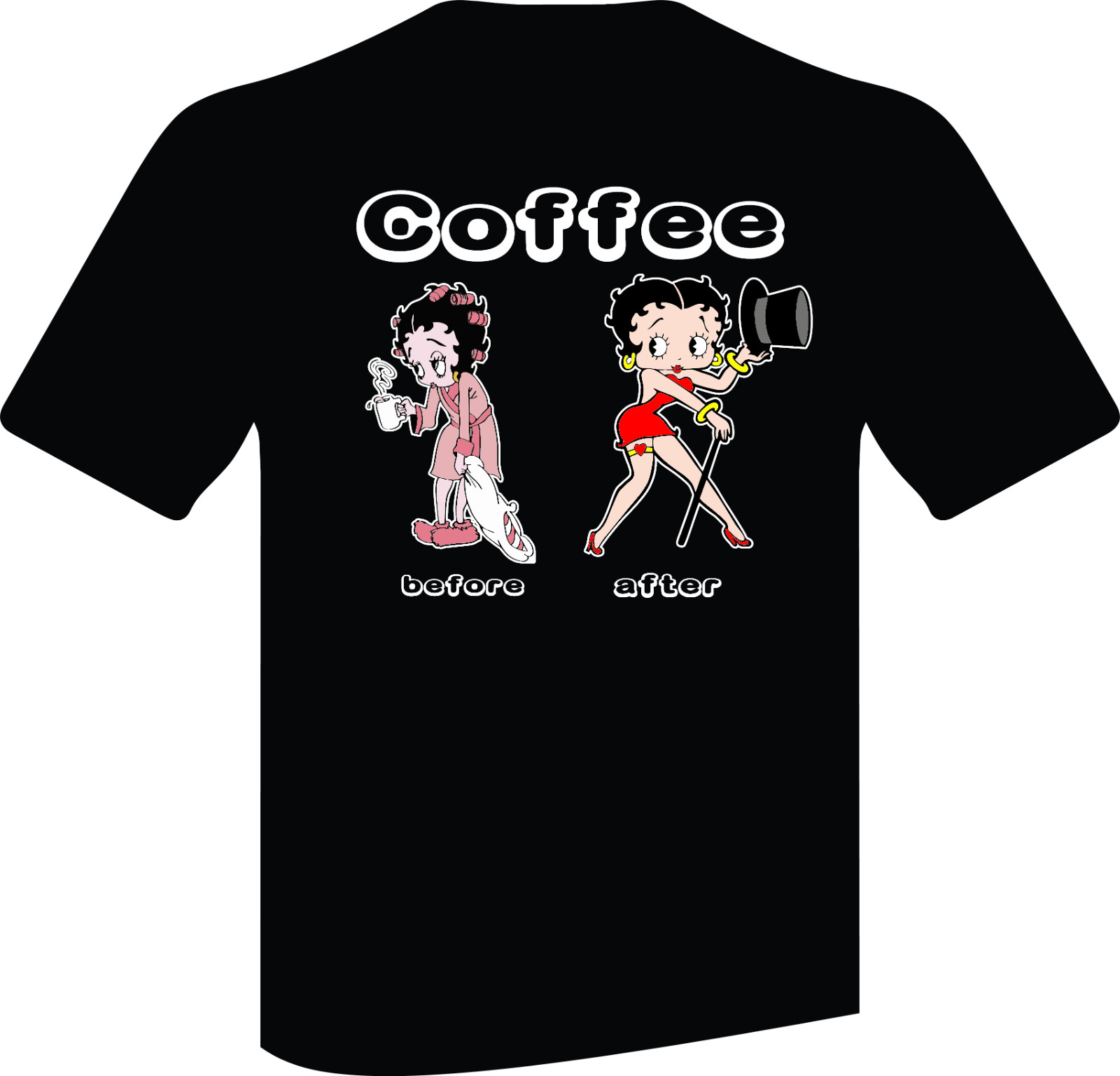 funny B Boop coffee t shirt NEW any size contact seller, any color. gallery