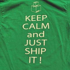 T-shirt Keep Calm and Just Ship It! Men’s Size M Academy Sports & Outdoors Green