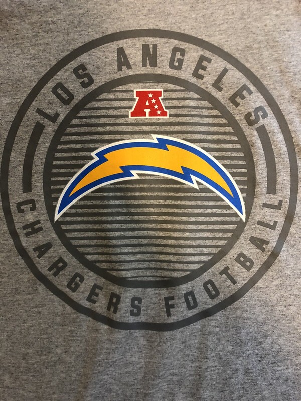 New Mens Chargers, Packers Football NFL T-shirts Pack Of 3 (2 Large 1 Medium)