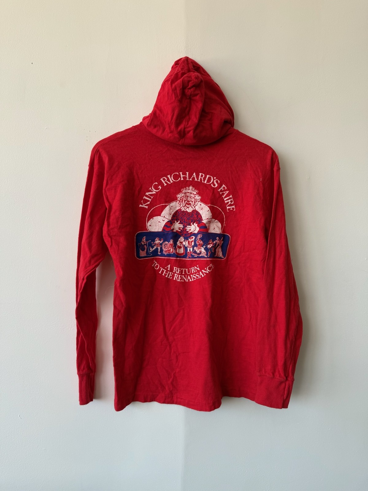 Vintage King Richard's Faire Hoodie Shirt Mens Small Anvil Brand Renaissance 90s gallery
