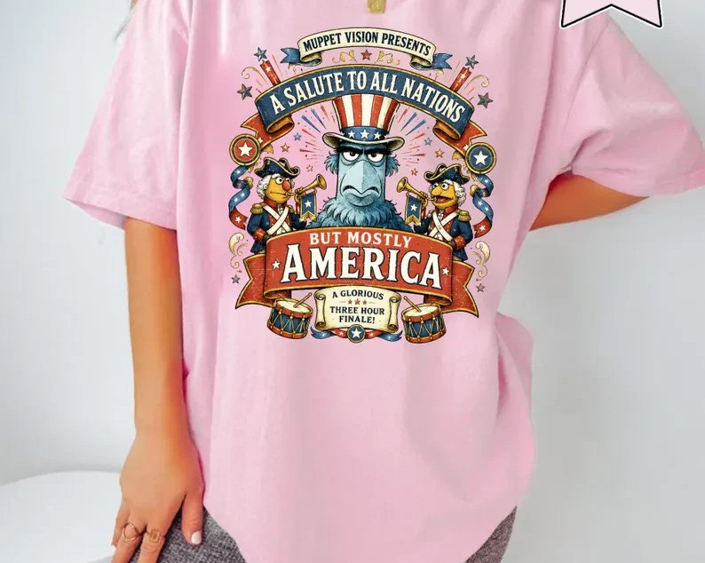 Vintage Retro A Salute To All Nations But Mostly Muppets Shirt gallery