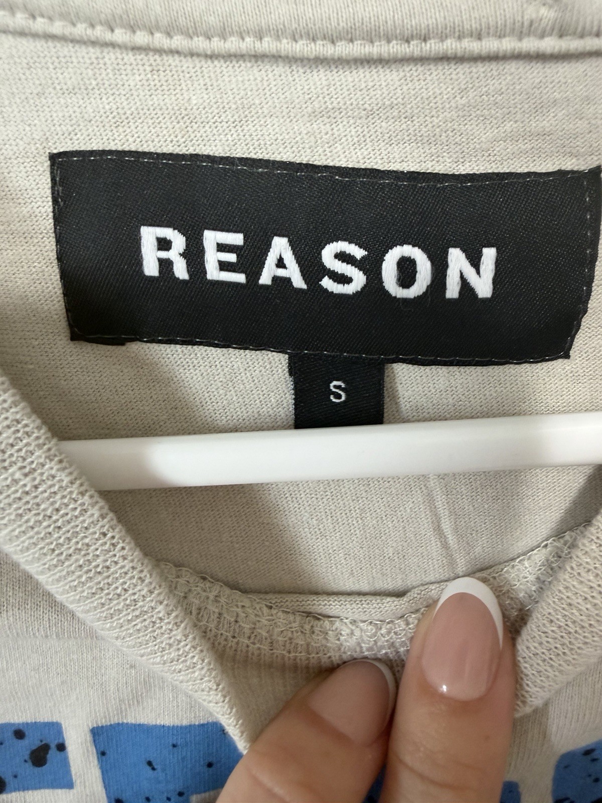 Reason Men's Beige Speedway Motocross Graphic Crew Neck Cotton T-Shirt S gallery