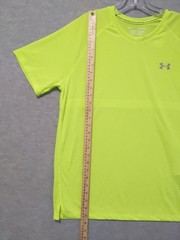Under Armour Run Men’s The Streaker Tee Yellow Fitted T Shirt Size Large UA