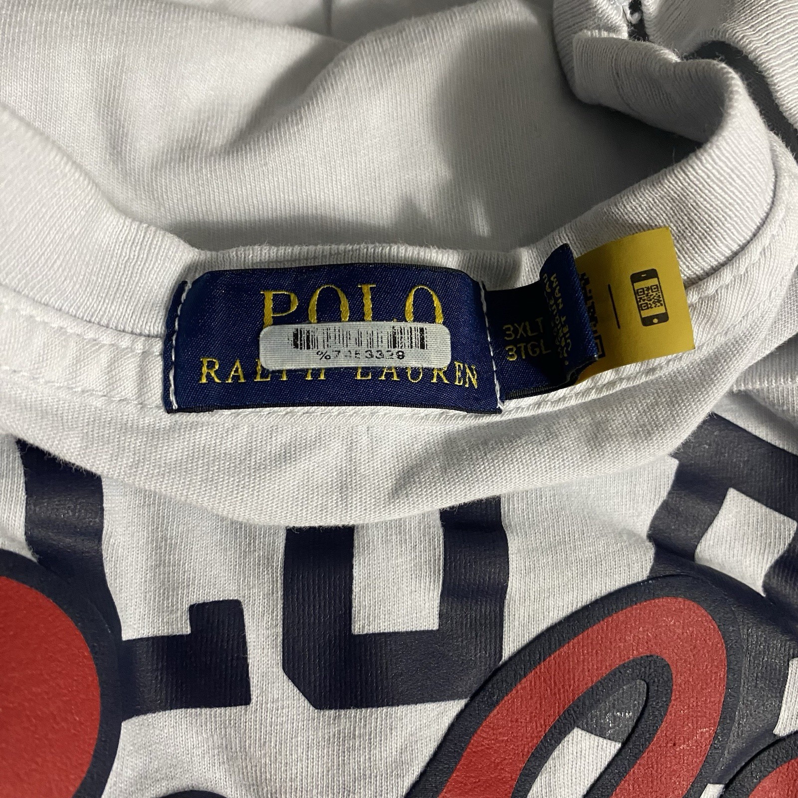 Polo Ralph Lauren 1967 Mens Blue Gray Short Sleeve Graphic Tee Shirt Size 3XLT gallery