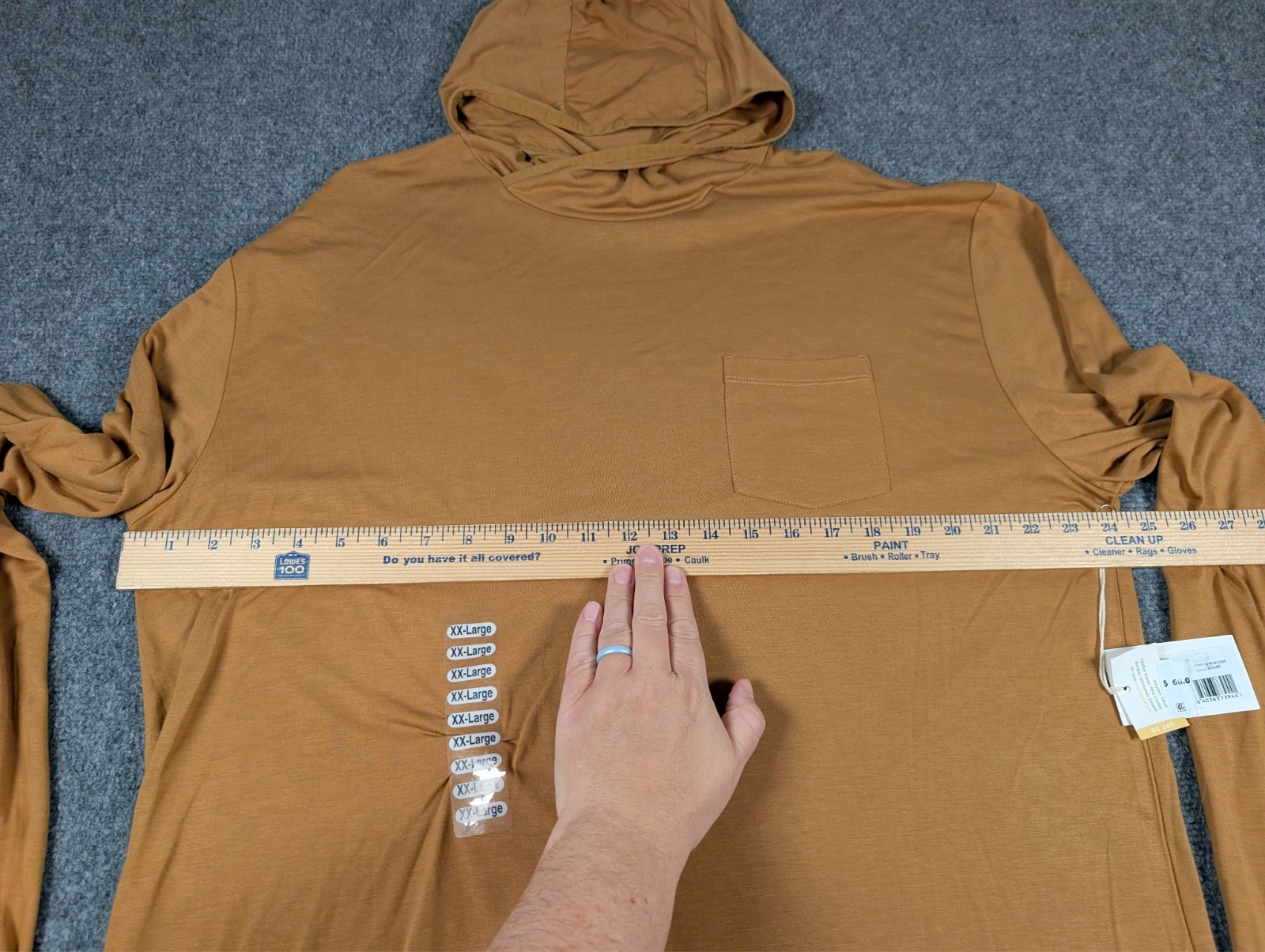 Free Fly Bamboo Lighweight Hoodie Mens 2XL Ochre Brown Sun UPF 30+ NWT gallery