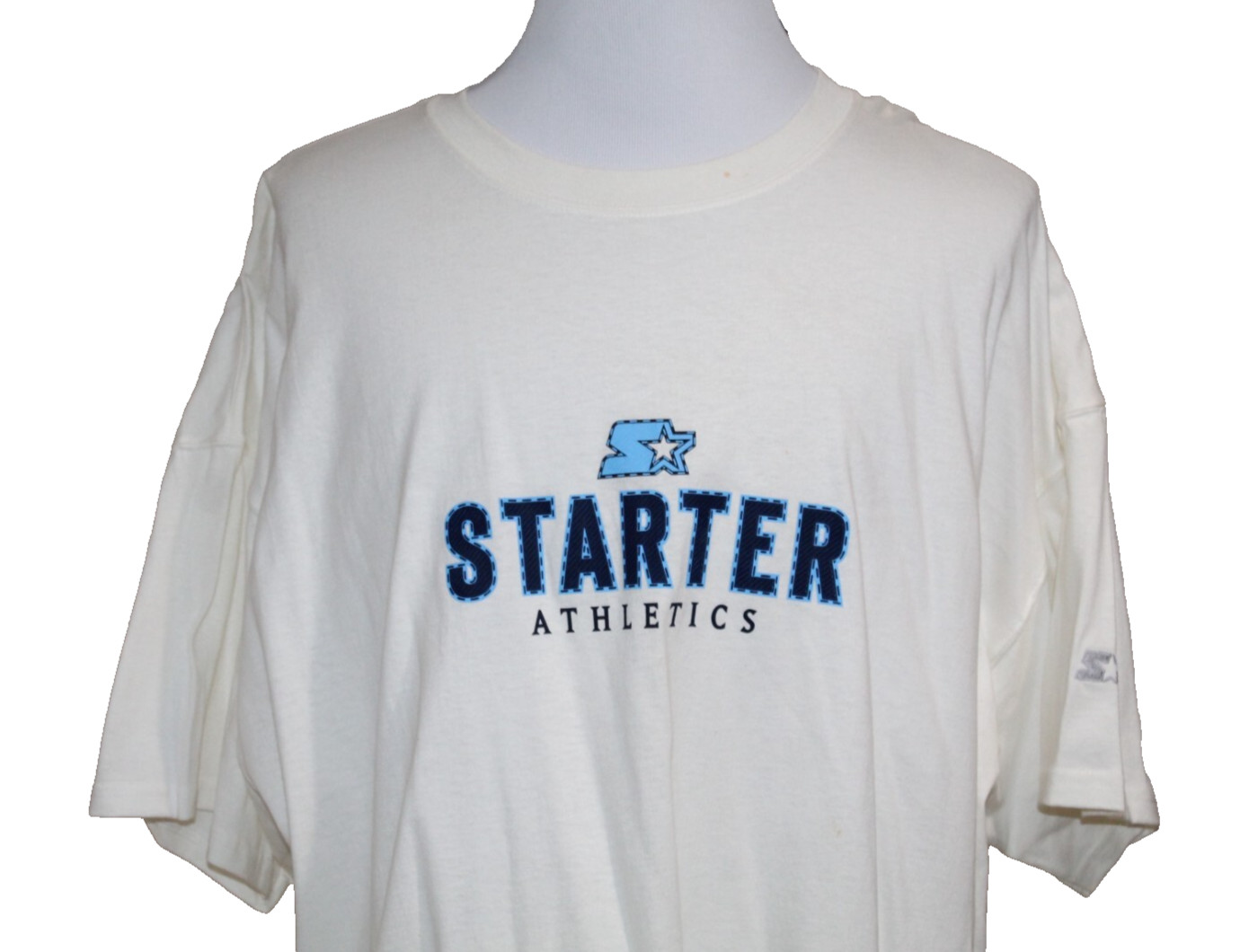 Starter Men's T Shirt 2XL VINTAGE New With Tags NOS White Tee LOGO 90s Y2k NWT gallery