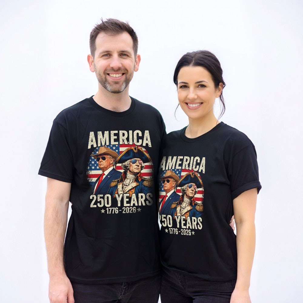 250th Anniversary 250 Years America Funny Trump Washington Unisex T-Shirt gallery