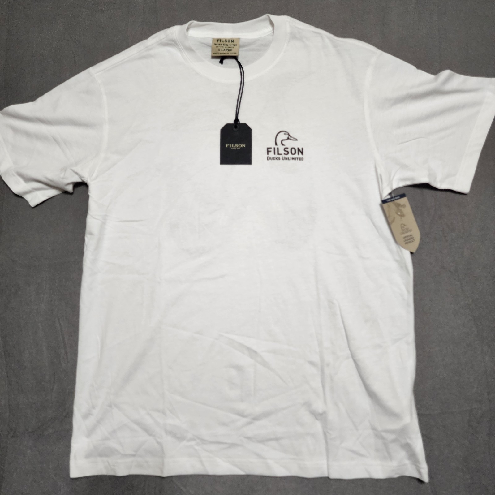 Filson X Ducks Unlimited New White Ducks Ranger Graphic T Shirt Men's XL New gallery