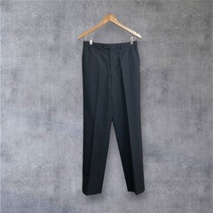 Paul Smith Wool Cashmere Blend Trousers Black Purple Check Size L Japan