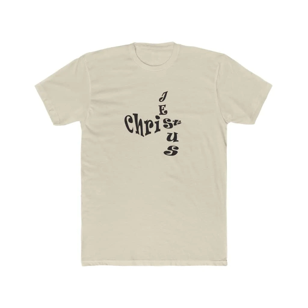 Next Level 3600 Soft Cotton Tee "Jesus Christ" black font sp gallery