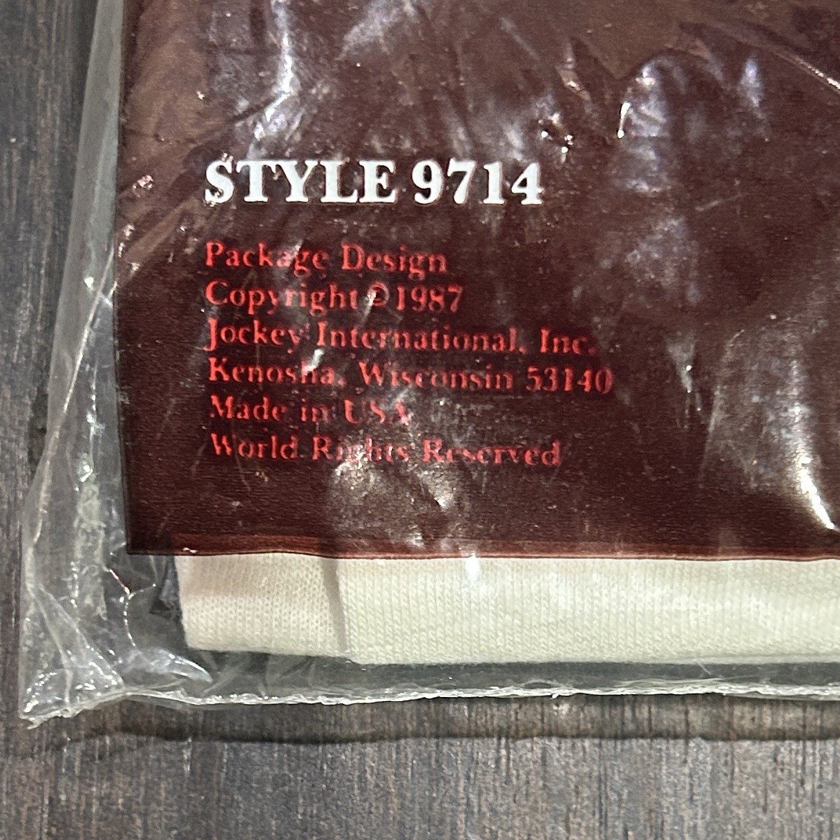 Vintage Jockey Classic - V-Neck T-Shirt 3-pack - 34-36 S MADE IN USA - BRAND NEW gallery