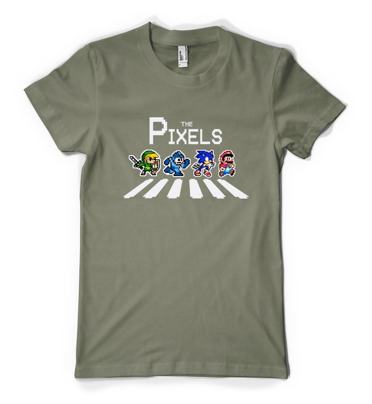 The Pixels Gaming Abbey Road Crossing Platform Personalised Unisex Adult T Shirt gallery