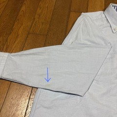 J.PRESS RED LABEL Light Blue Oxford BD Shirt M with Check Collar