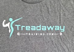 Treadaway Training Bella Canvas T Shirt Size 3XL Grey Poly Cotton Soft Blend