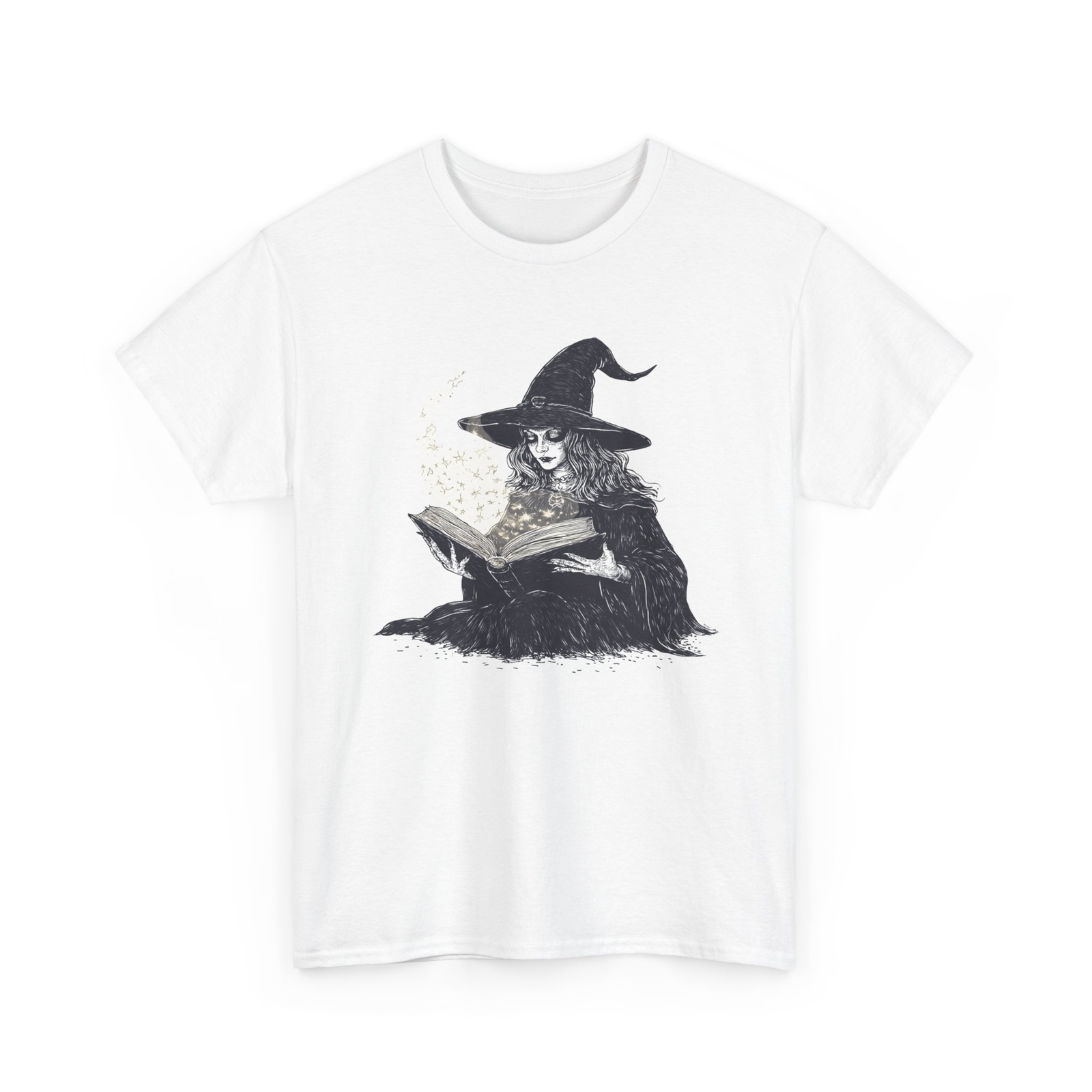 The Witching Hour T-Shirt | Witch Casting a Spell T-Shirt