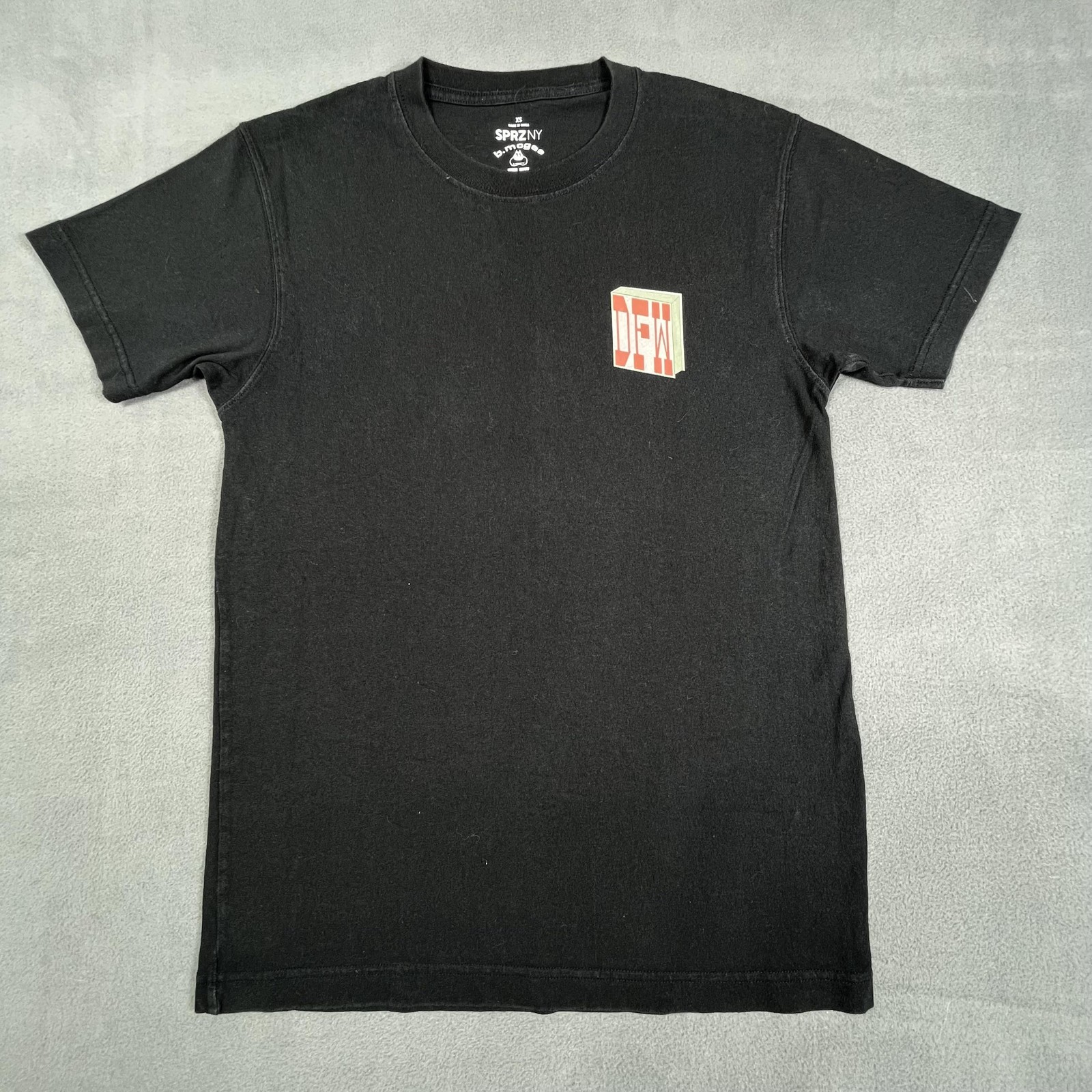 Uniqlo SPRZ NY Barry McGee Shirt Mens XS Black DFW KPFA Graphic Tee Art gallery