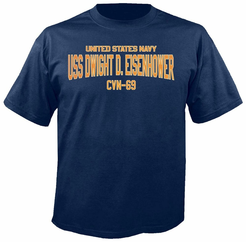 USS Dwight D. Eisenhower CVN-69 T-Shirt US Navy Officially Licensed