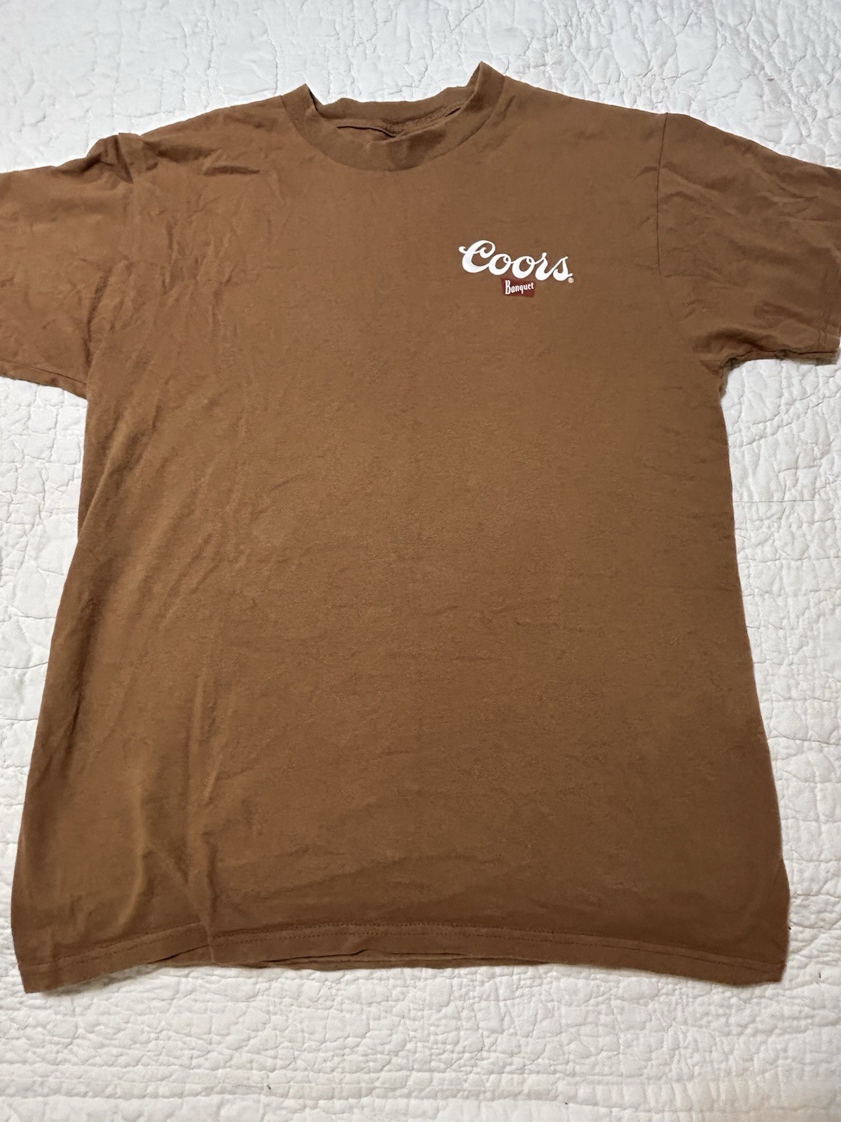 Tee Luv Men’s Size M T-Shirt Coors Banquet Team Rodeo Tan gallery