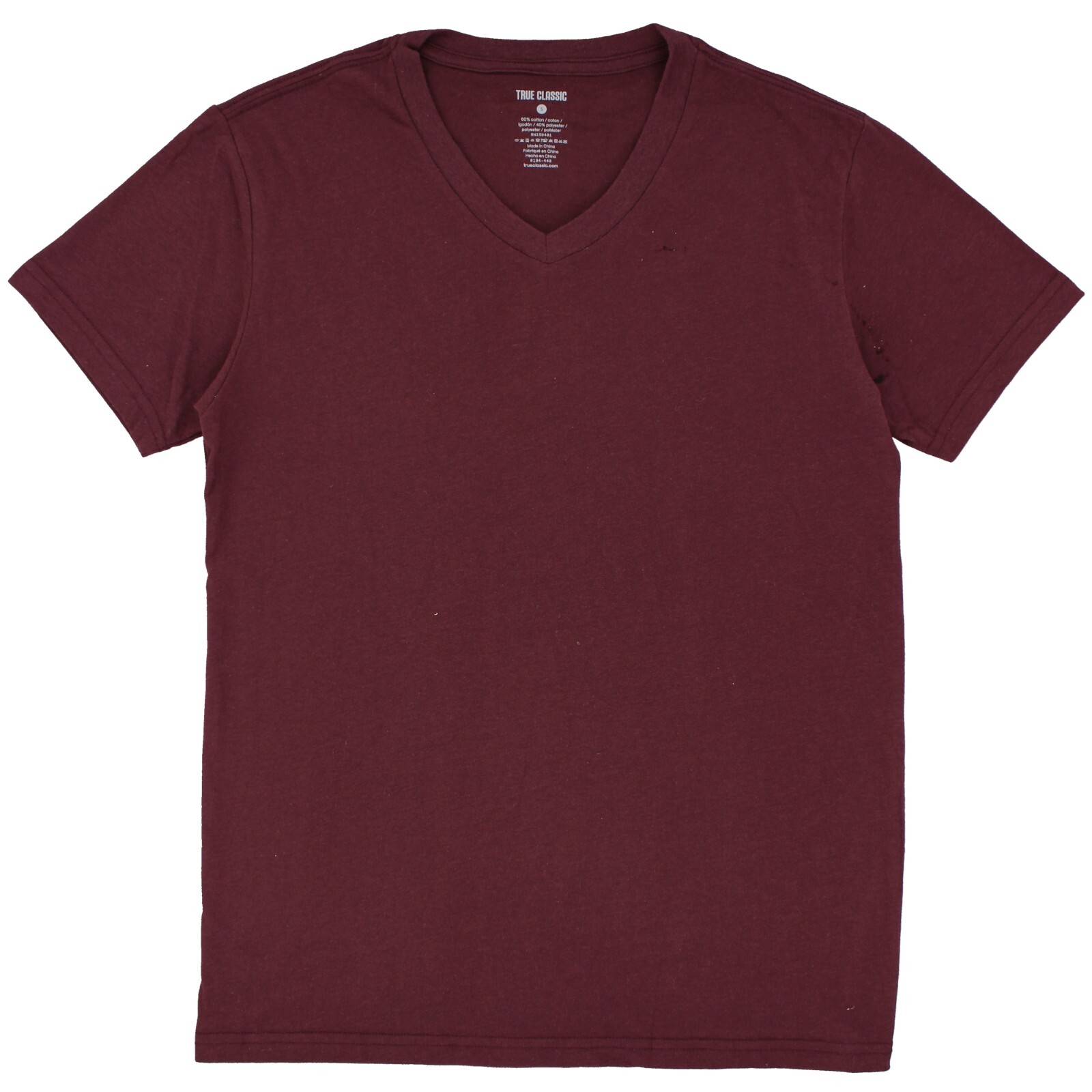 True Classic Men's V-Neck Shirt Short Sleeve Ultra Soft Tagless Cotton Tee gallery