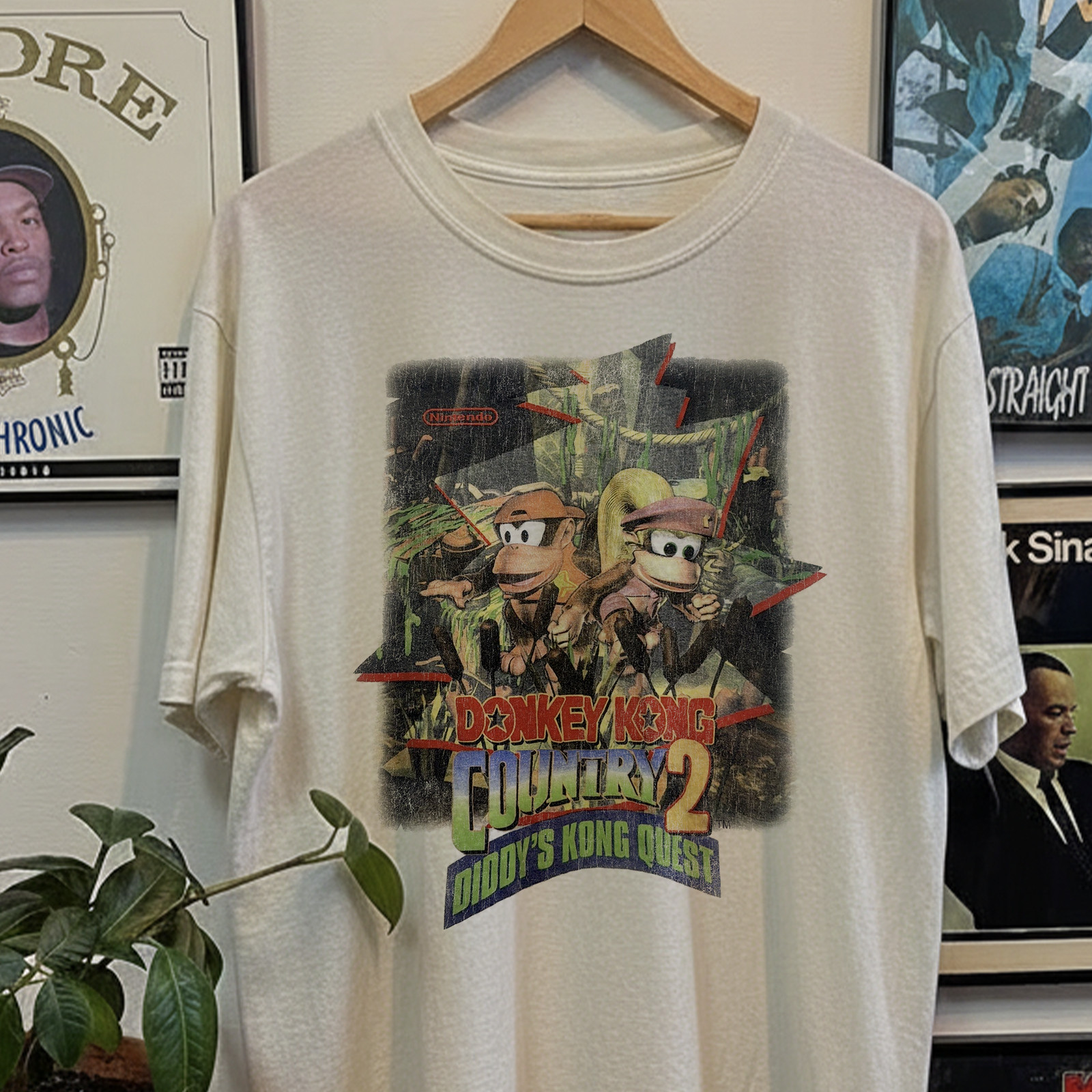 90s Donkey Kong Country 2 Diddys Kong Quest Classic T-Shirt White XL gallery