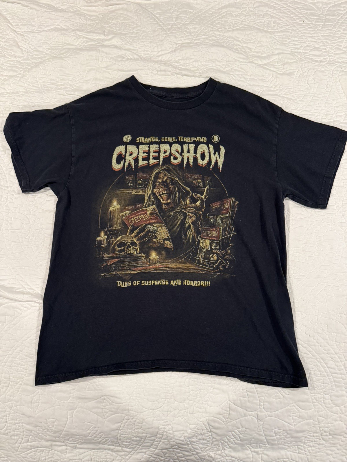Fright Rags Creepshow T Shirt TV Horror Show Justin Osbourn Design Mens Large gallery