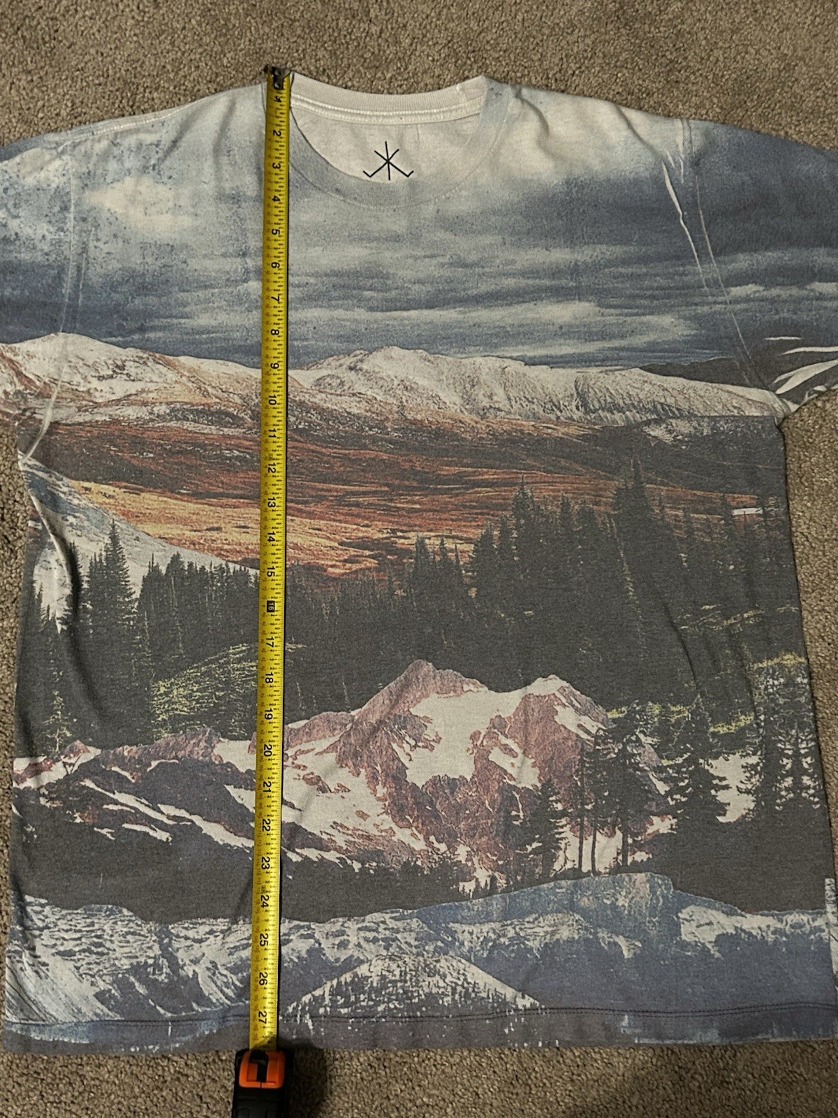 Mountains T-shirt Sz L Life Clothing Co. Nature Abstract Art Cool Stylish Modern gallery