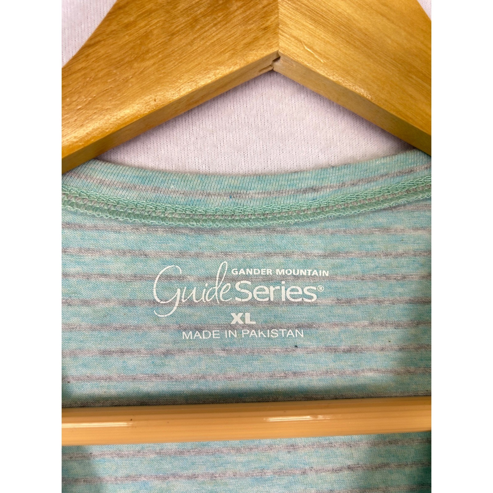 Outdoor Casual Gander Mountain Mens XL Green Pink Microstripe Crewneck Tee Set 2 gallery