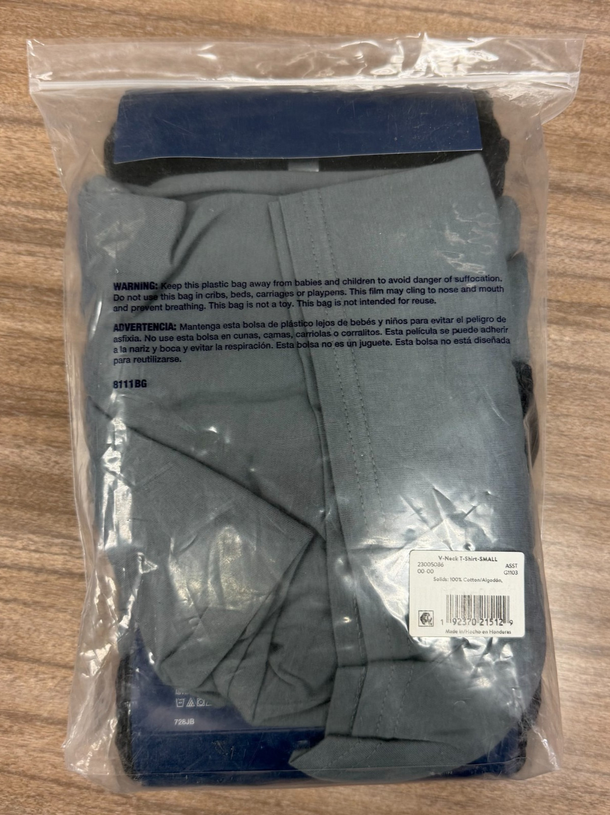 George Mens V-Neck Tee 6-Pack Tag Free Long Length Size S gallery