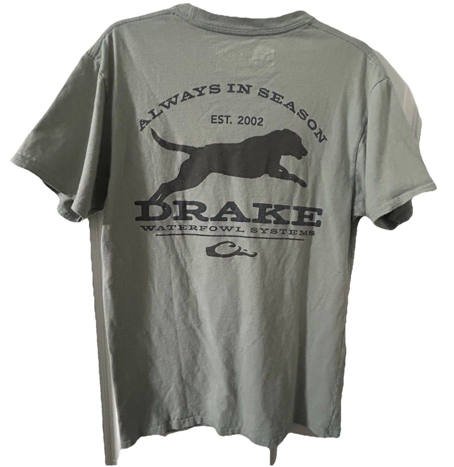 Drake Waterfowl Systems T Shirt Mens M Pocket Logo Graphic Hunting Tee