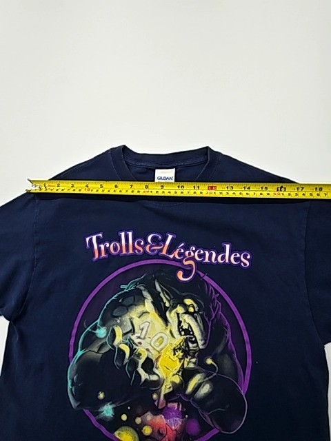 Gildan Boys Navy Heavy Cotton Trolls Graphic T-Shirt Size M New gallery