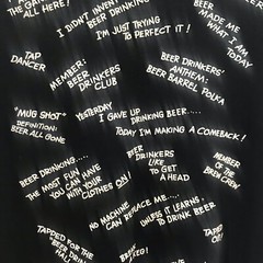 Beer Vtg 90s Hanes Ultraweight Spring Summer Black TShirt This Is My Beer, (L)