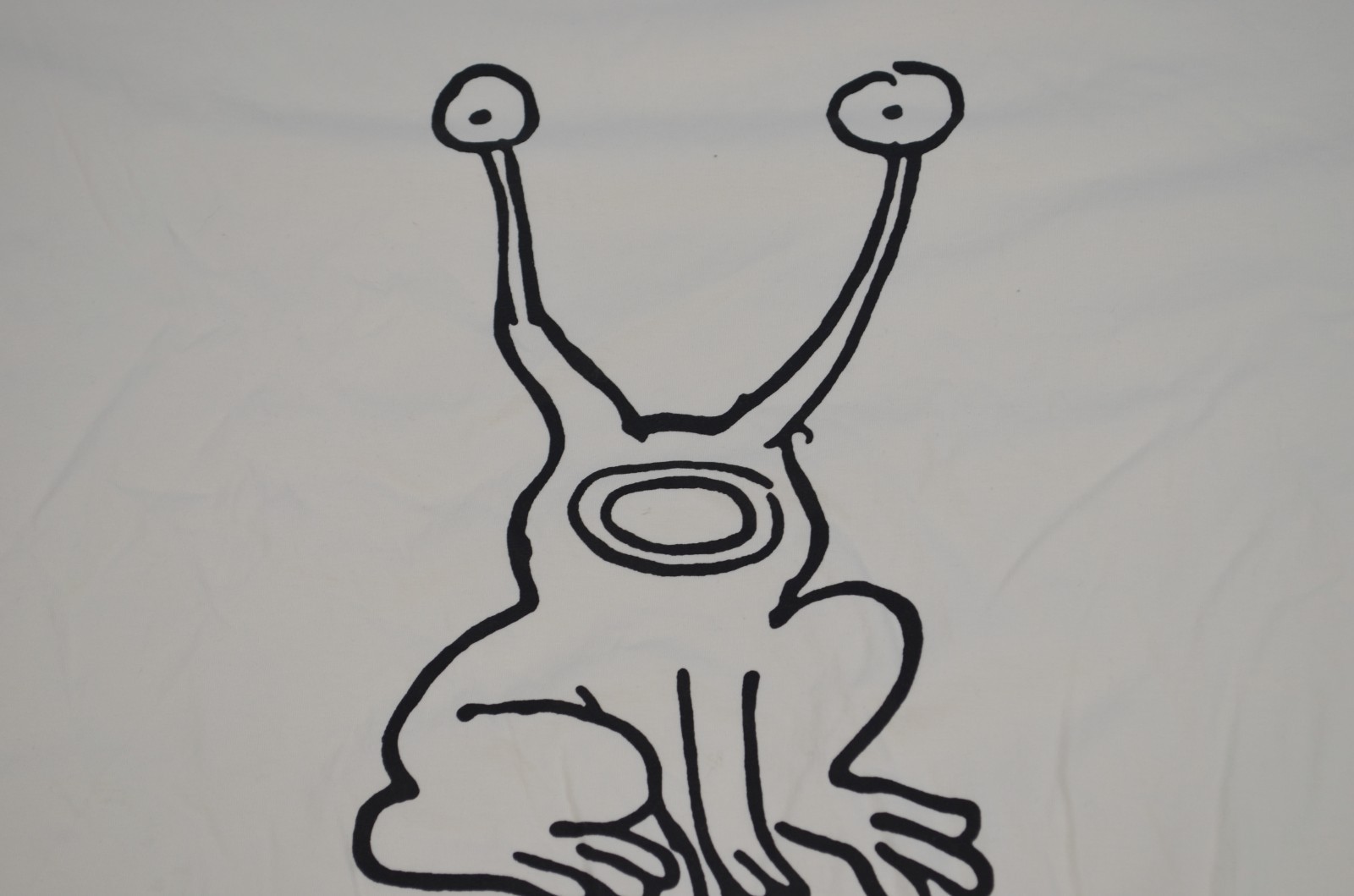 Daniel Johnston Hi How are You? Sept 1983 White Sara Large Shirt gallery