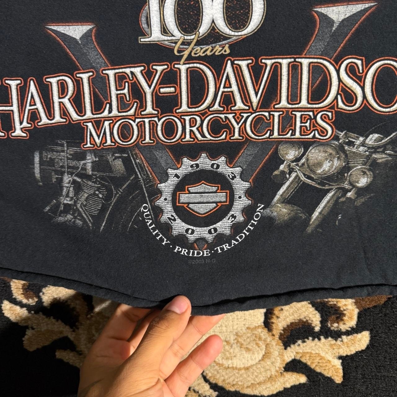 Y2K Cropped Harley Davidson tshirt gallery