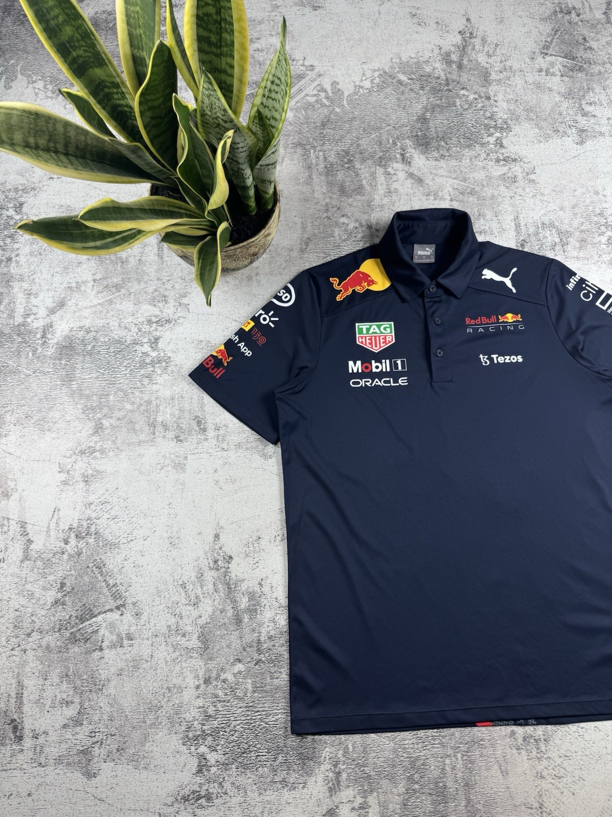 Red Bull Puma Medium Blue 2021 Moto Racing Formula 1 T Shirt Men’s Tee Jersey gallery